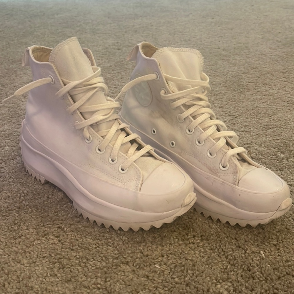 Converse White Run Star Hike High Womens 9.5 Mens 8